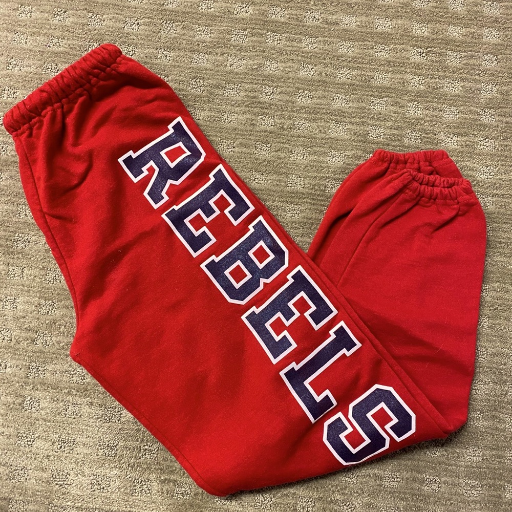 Ole Miss Russell Athletic Red Sweatpants